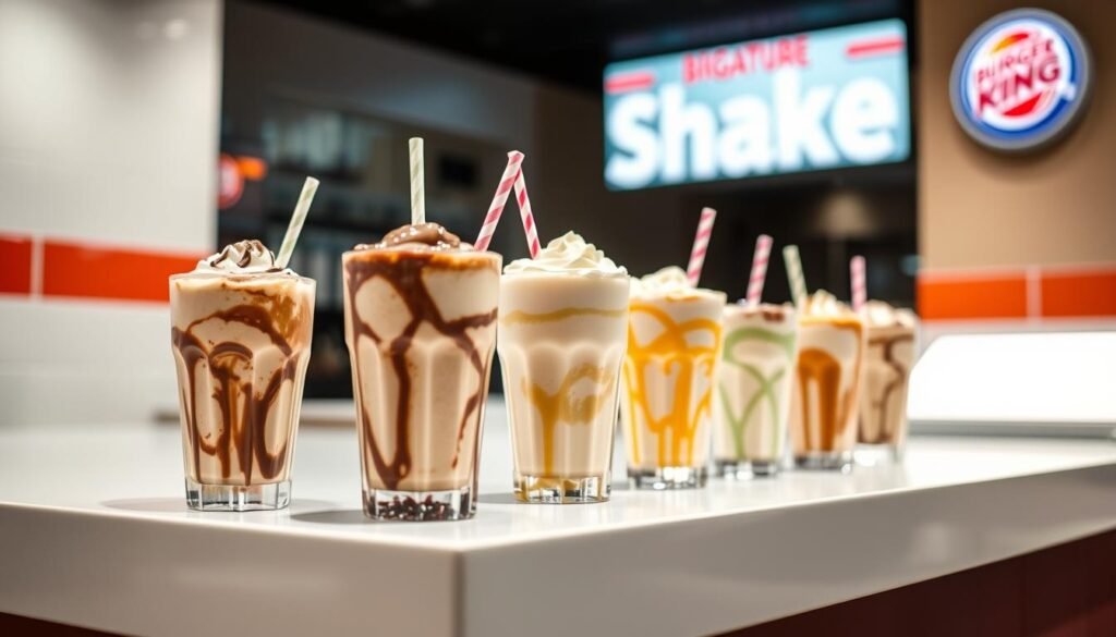 burger king shakes menu